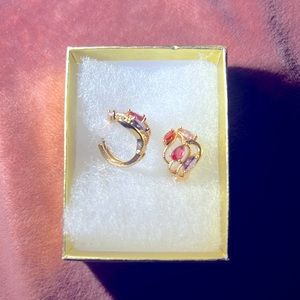 New gold filled hoops/circons